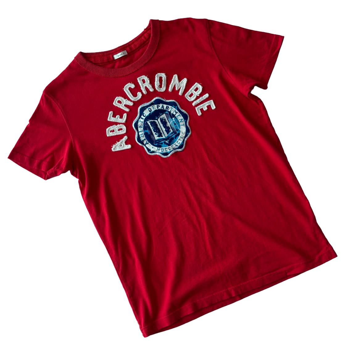 아베크롬비 앤 피치 빈티지 아치 로고 레드 반팔 티셔츠 상품이미지1