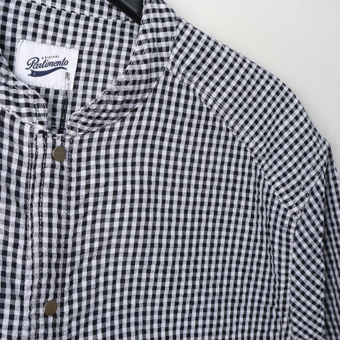 100/새상품 파르티멘토 시어서커 7부 셔츠자켓 상품이미지3