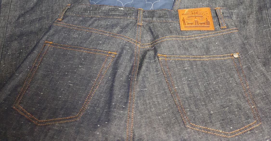 모드나인 MOD1 레귤러핏 생지 데님진 (32) 상품이미지3