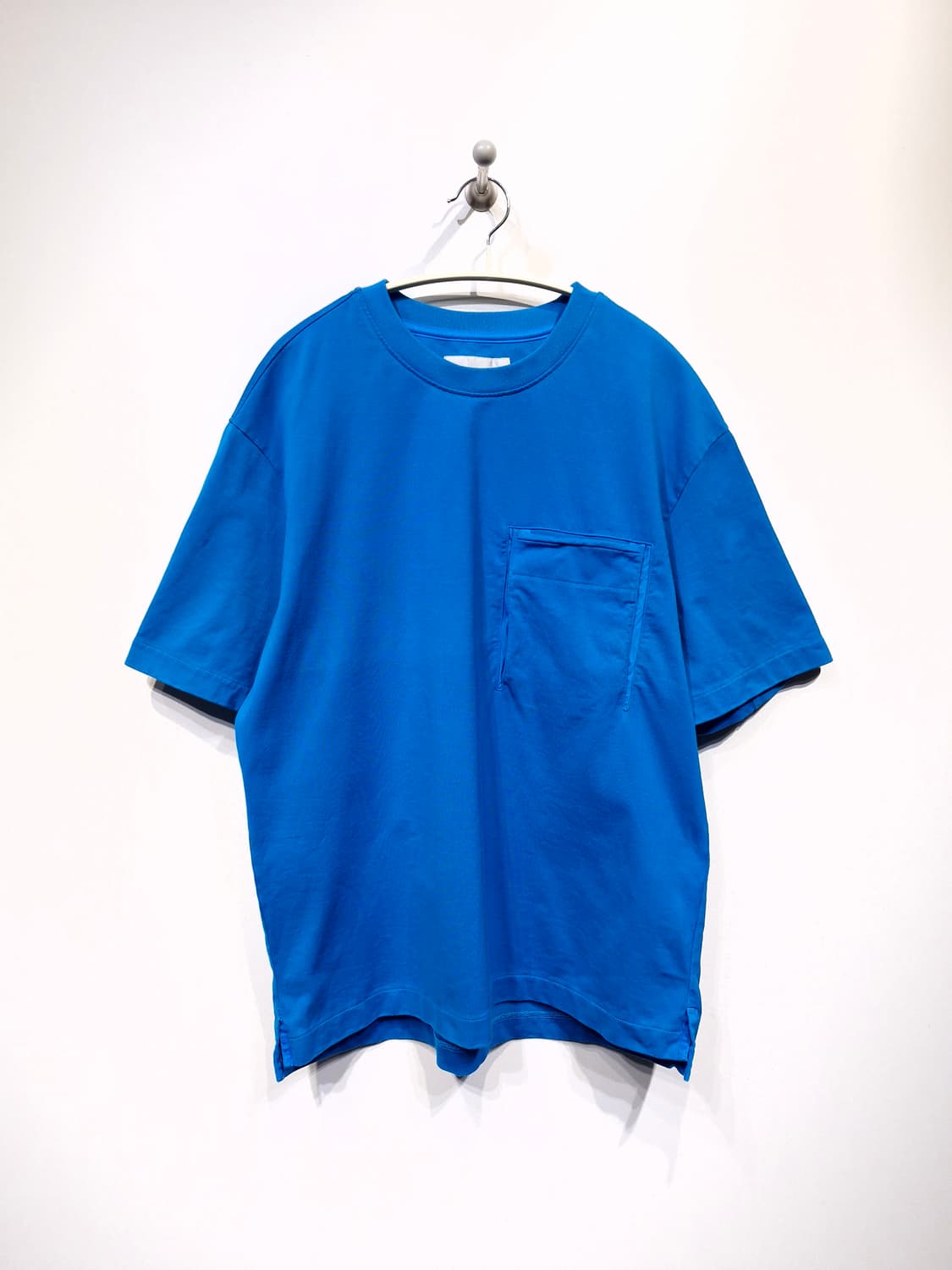 타임옴므(TIME HOMME)라운드넥 포켓 반팔티셔츠 블루 상품이미지2