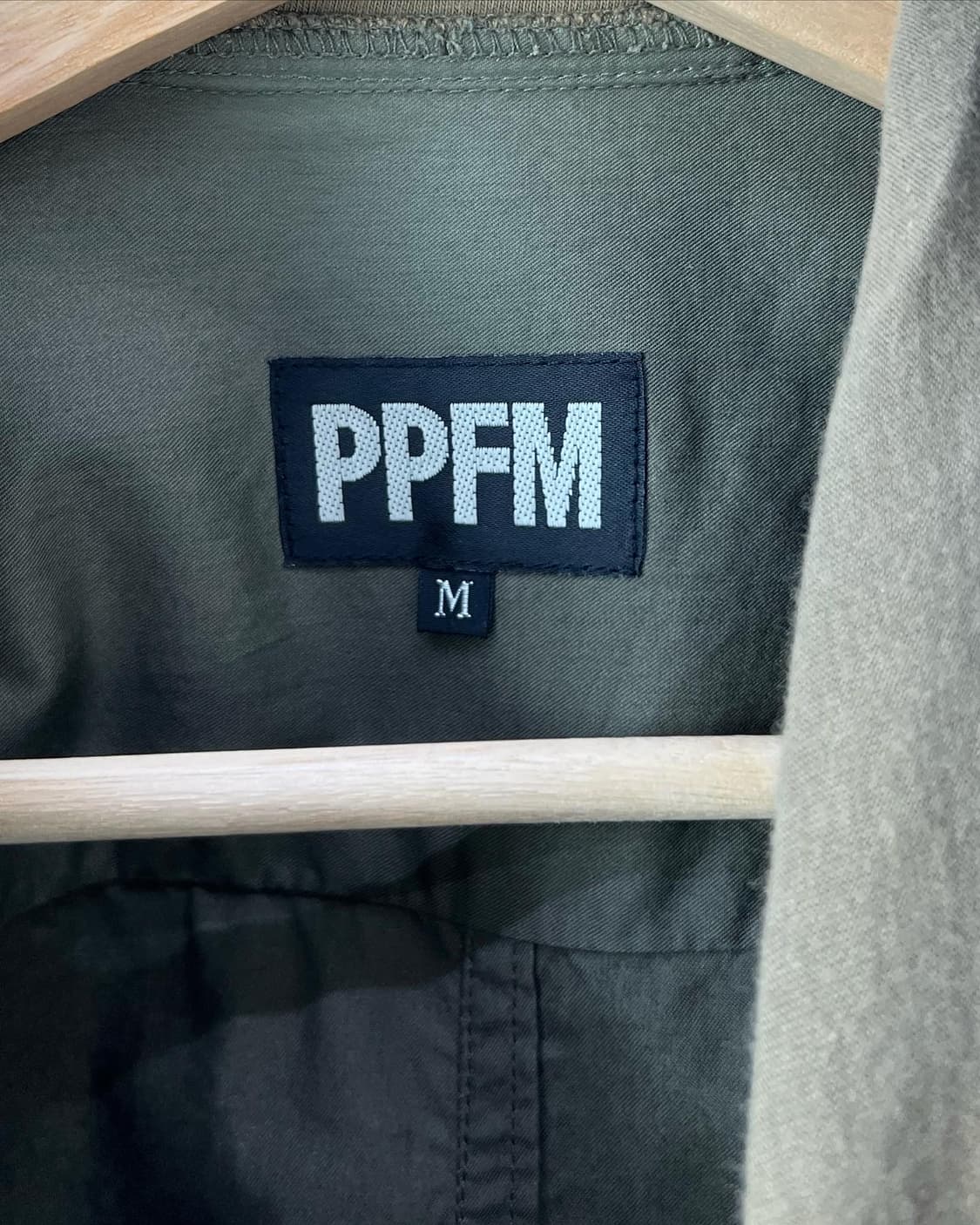 피피에프엠 카키 배색 레이어드 야상자켓  상품이미지8