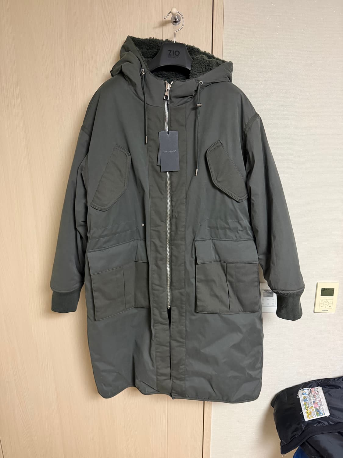 송지오 리버시블 쉐르파 롱 파카 점퍼 상품이미지3