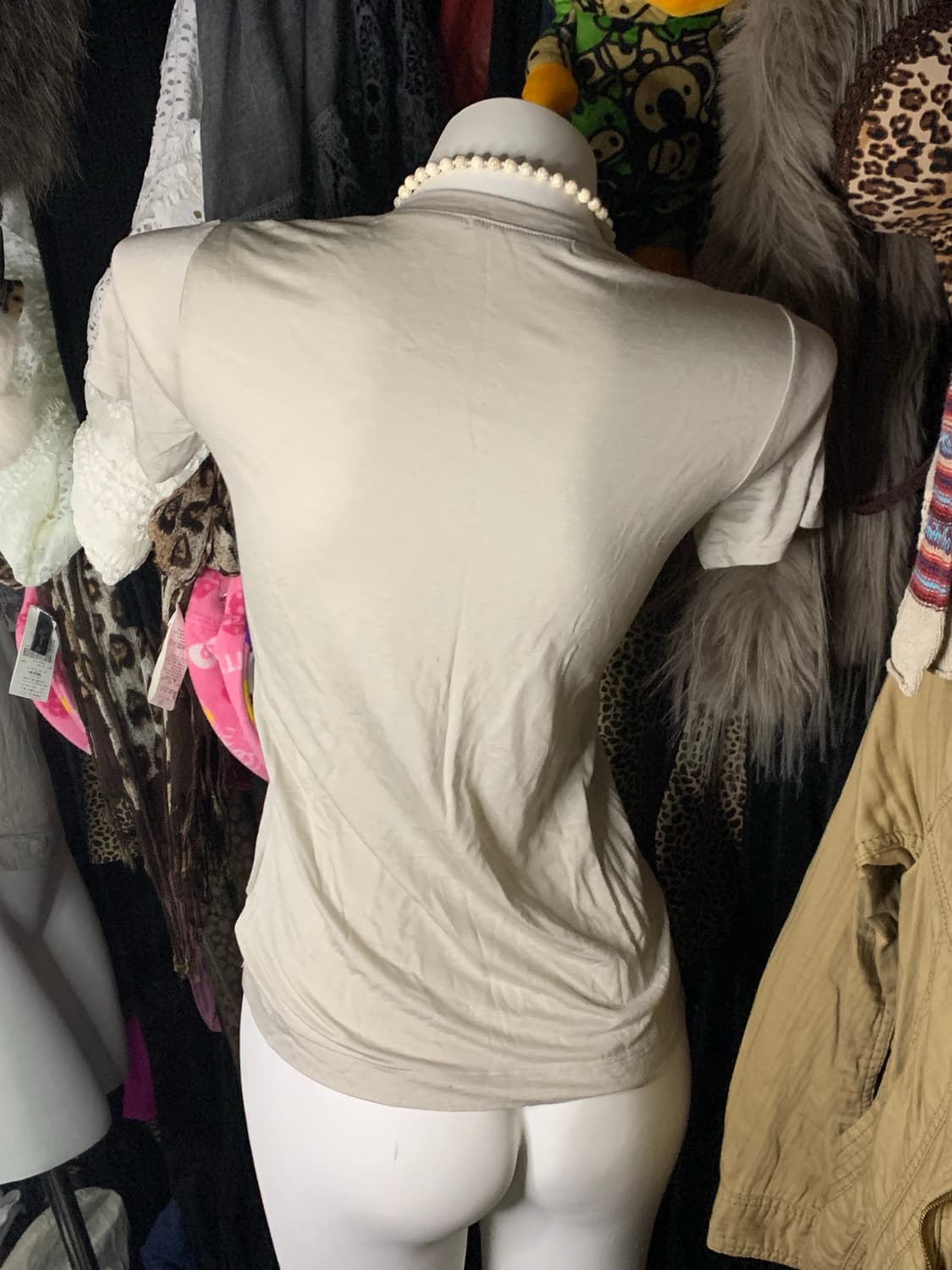 y2k 앤틱 뮤트 프릴 슬림반팔 상품이미지4