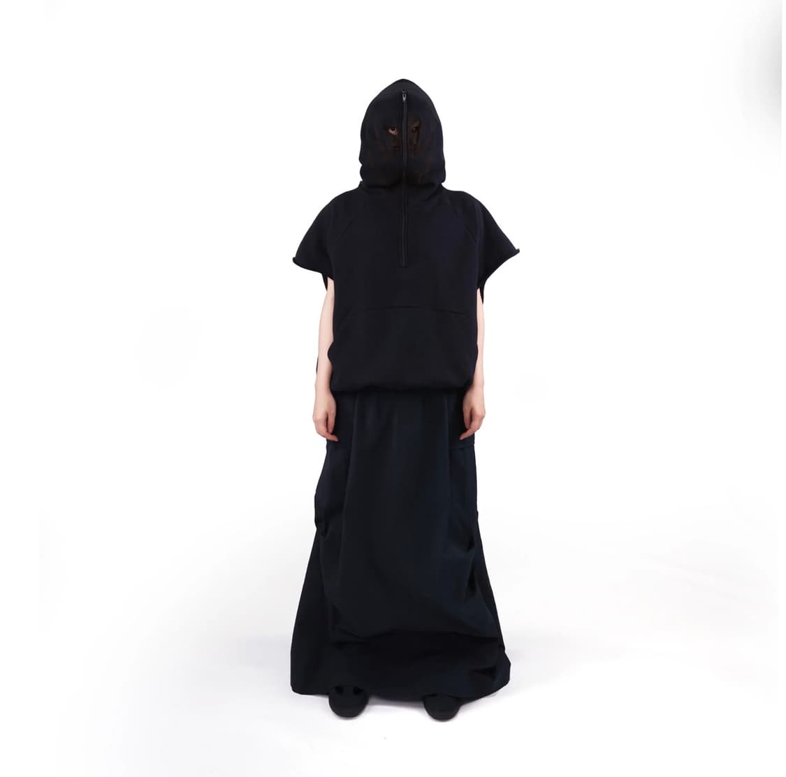Dingyun zhang - sleeveless hoodie(black) 상품이미지4