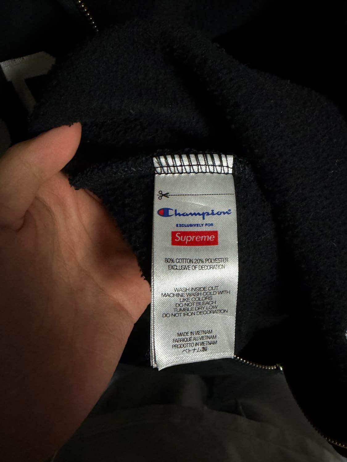 슈프림 챔피온 후드집업 M 상품이미지3