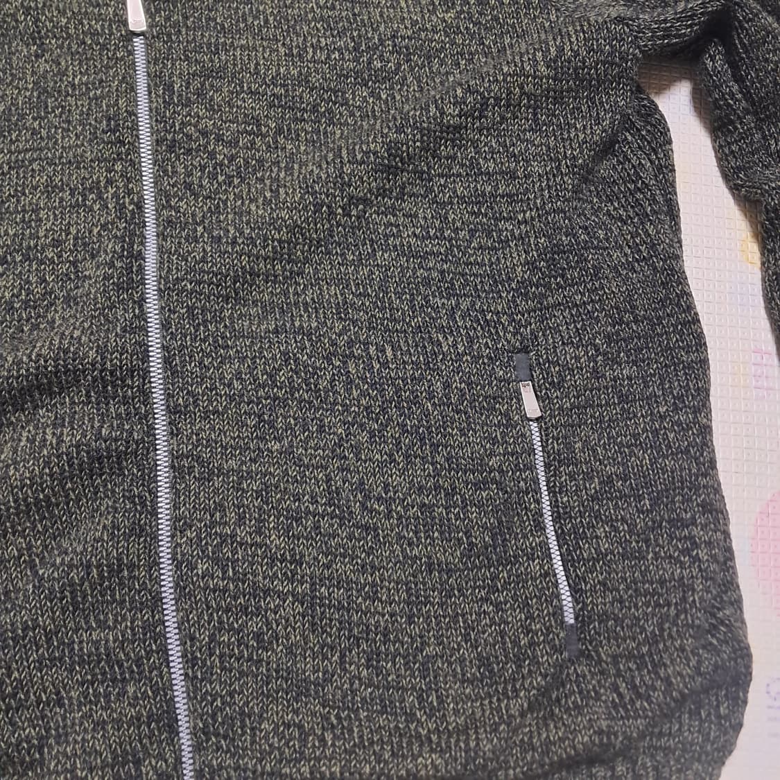 루이까스텔 남성 방풍모니트 집업 가디건 110(상태상급) 상품이미지5