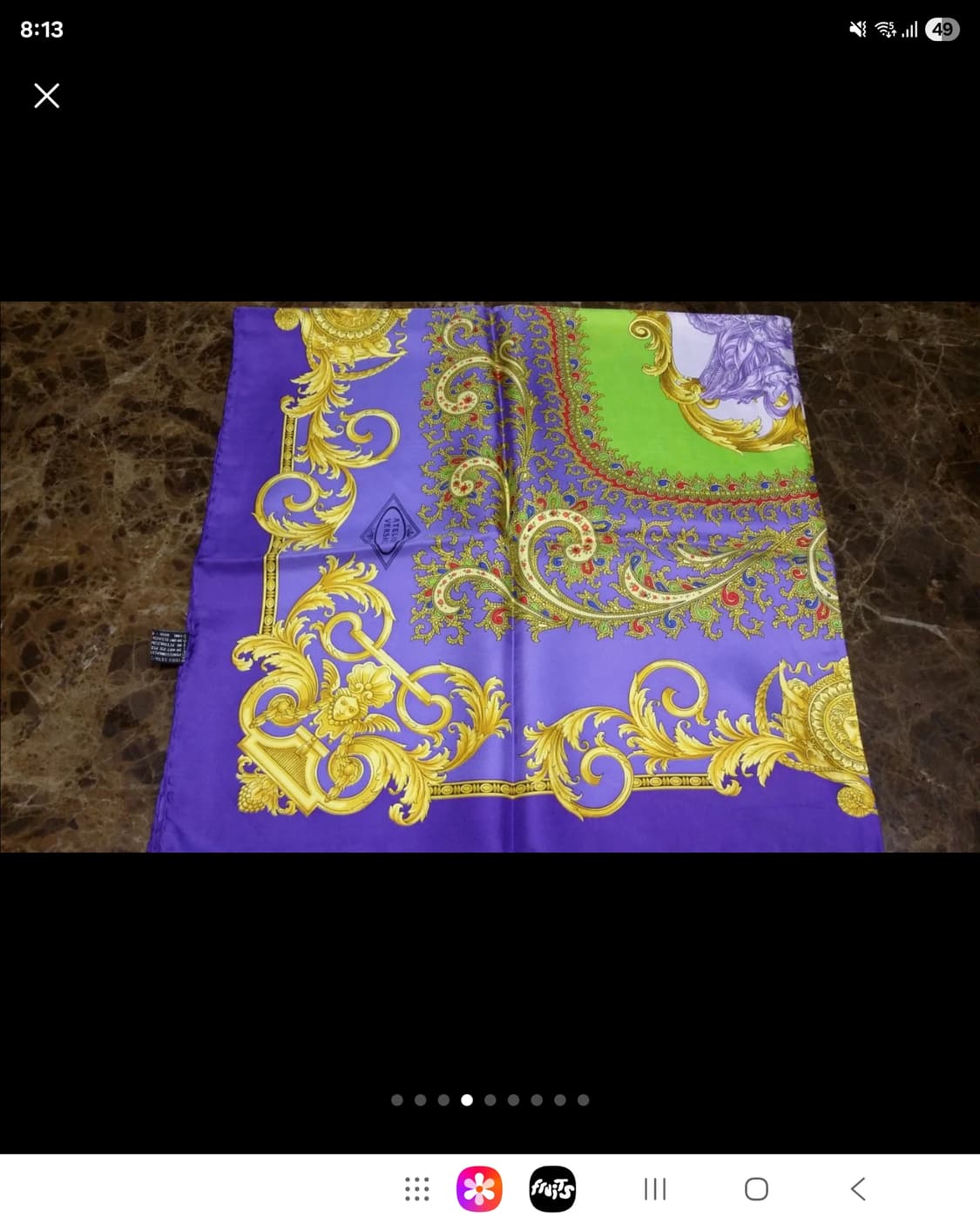 지아니 베르사체 실크 스카프 정품 새상  상품이미지5