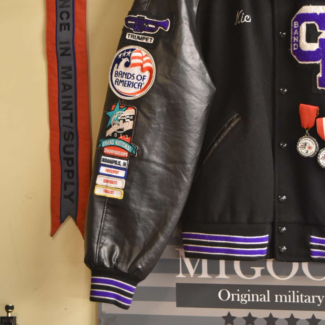 클래식 레더 바시티 자켓 105 상품이미지2