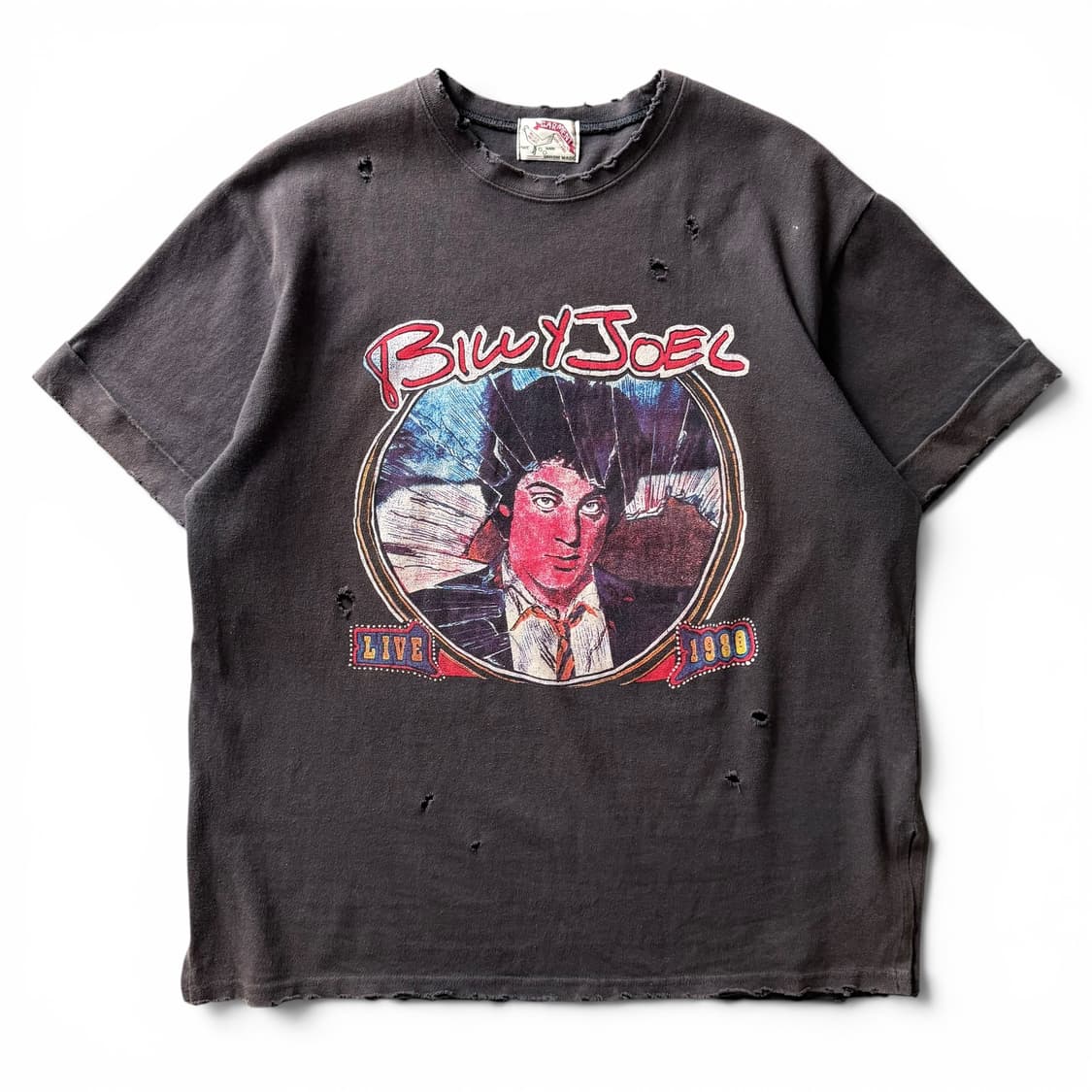 Billy Joel Live 1980 Distressed T-Shirt 상품이미지1