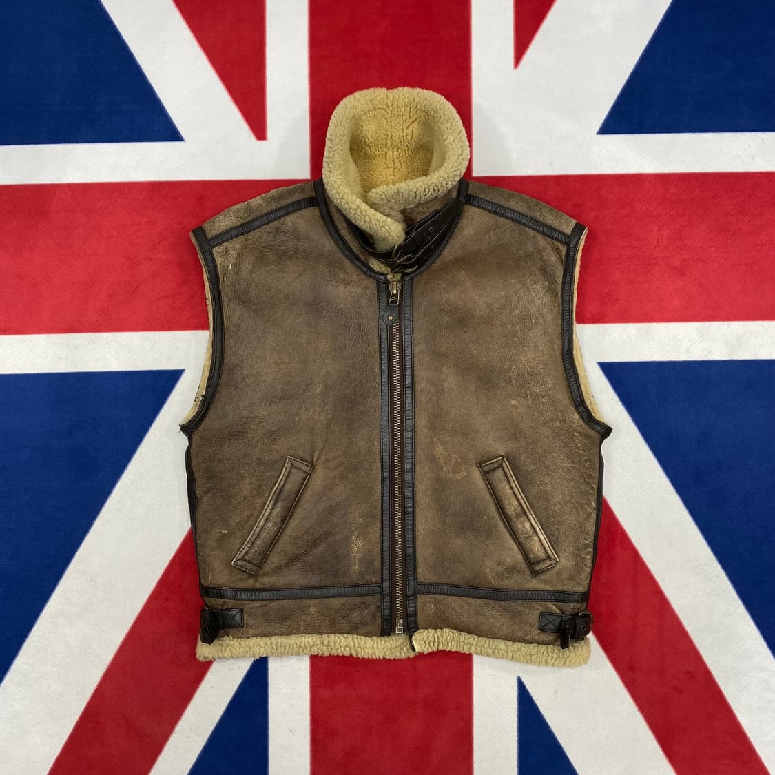 B-3 무스탕 베스트 L  상품이미지1