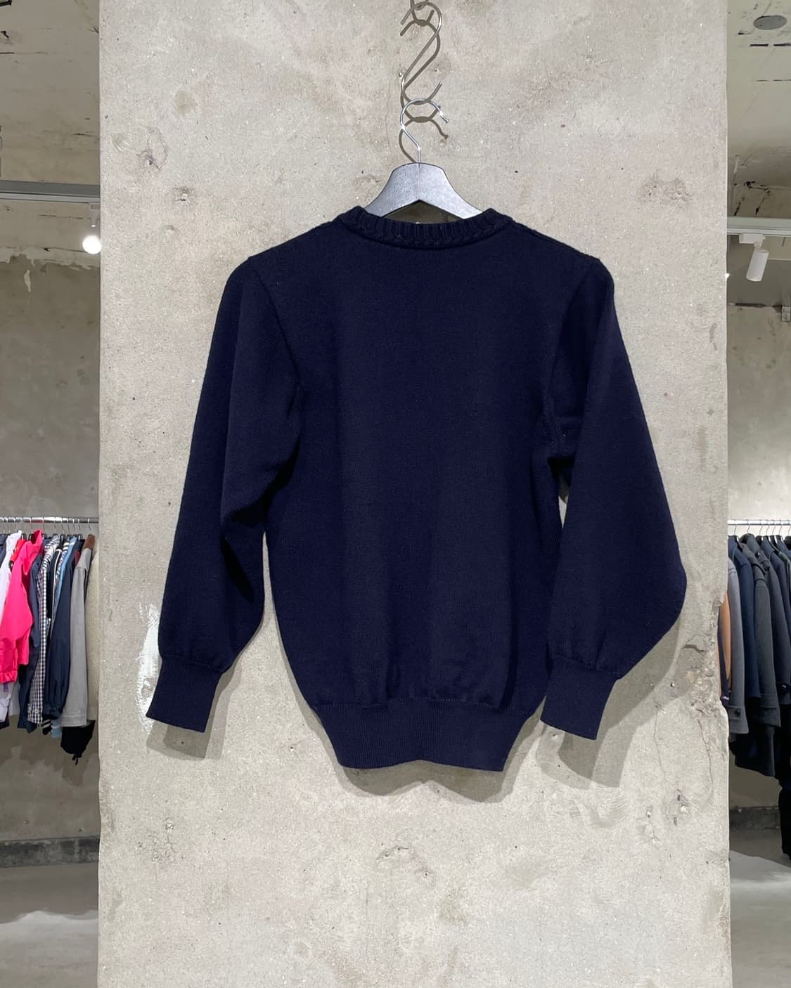 버버리 다크 네이비 아가일 메리노 울 니트 상품이미지6