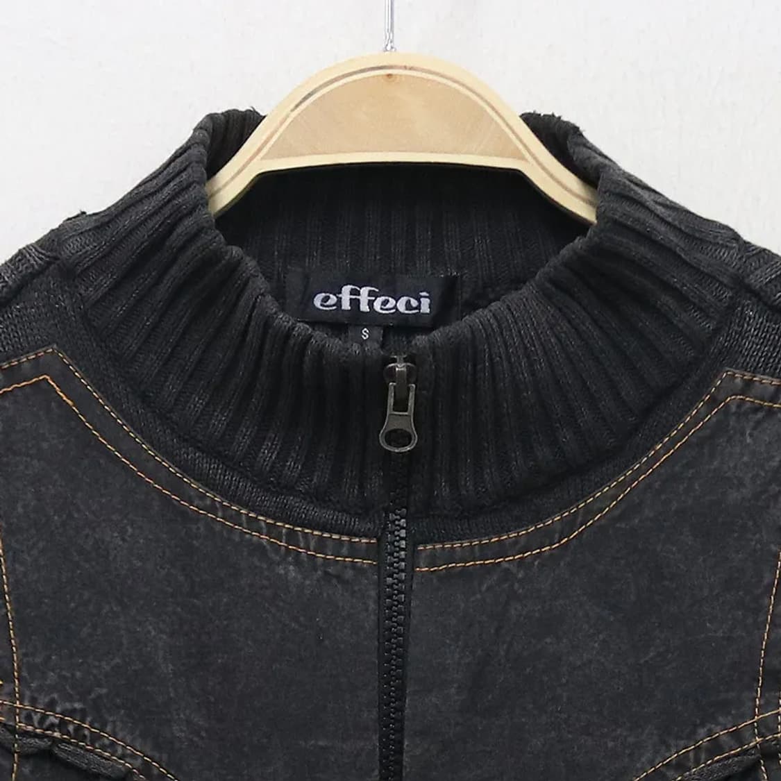 EFFECI 니트 포인트 집업 60411 상품이미지5