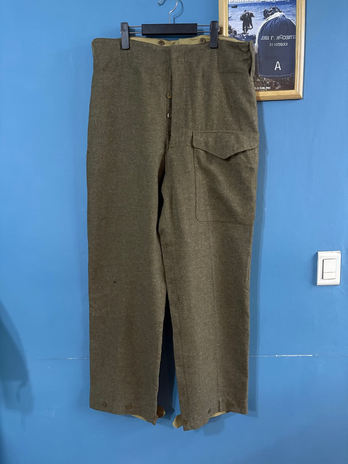 50’s Canadian Army Battle Dress Pant. 상품이미지1