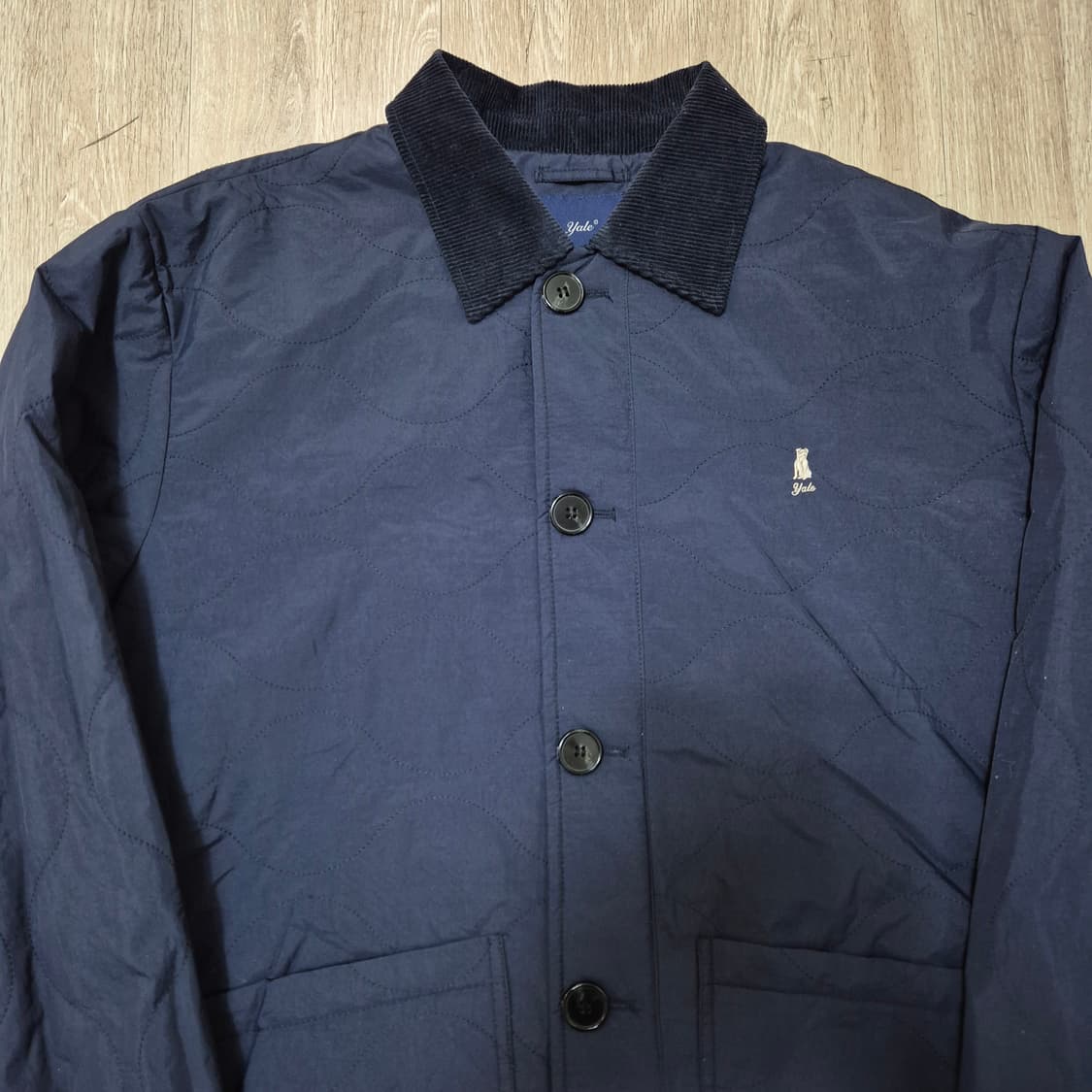 YALE 예일 로고 카라 퀼팅자켓 L(100) 상품이미지2