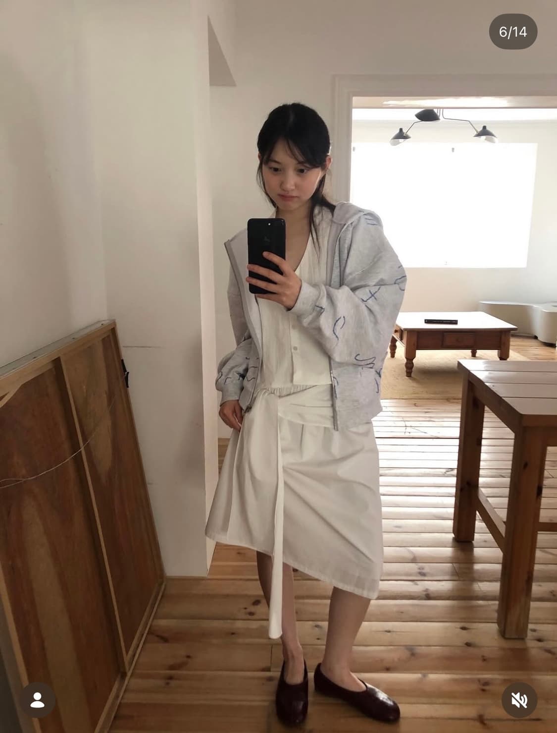 스무스무드 슘 후드집업 화이트 상품이미지9