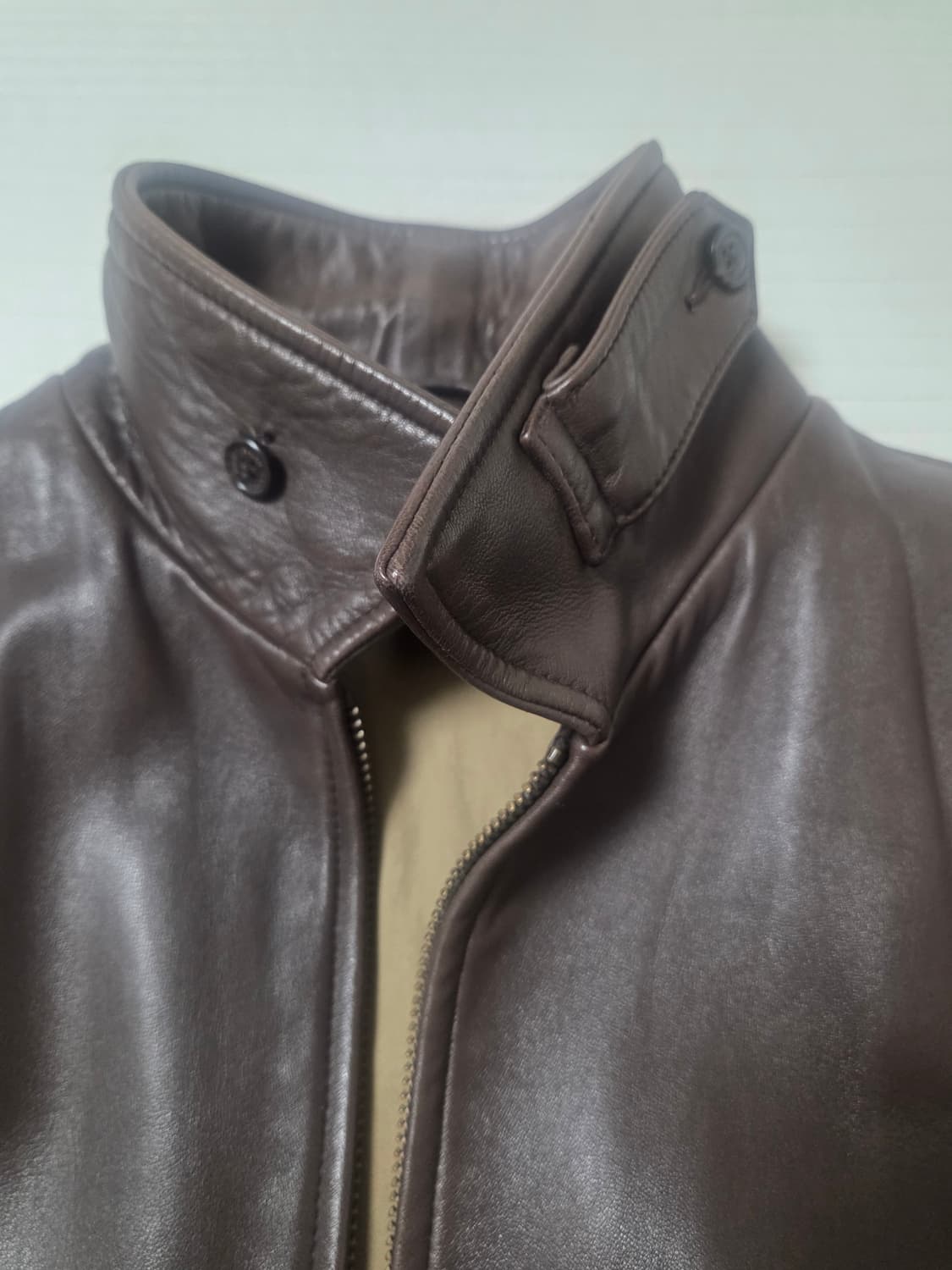 폴로 가죽자켓 브라운L (손종원 실XL정도)  상품이미지4