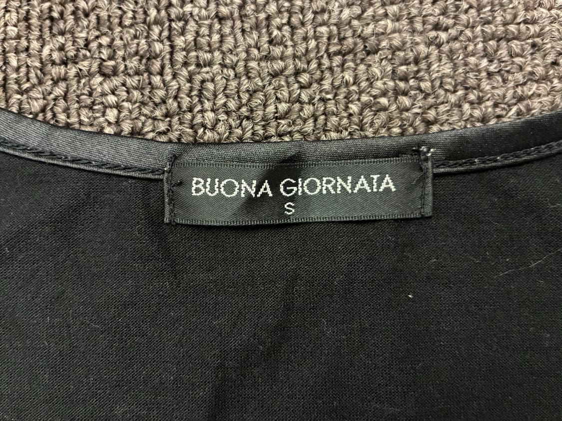 S)Bouna Giornata 빈티지 여성 프릴 디테일 블랙 나시 상품이미지3