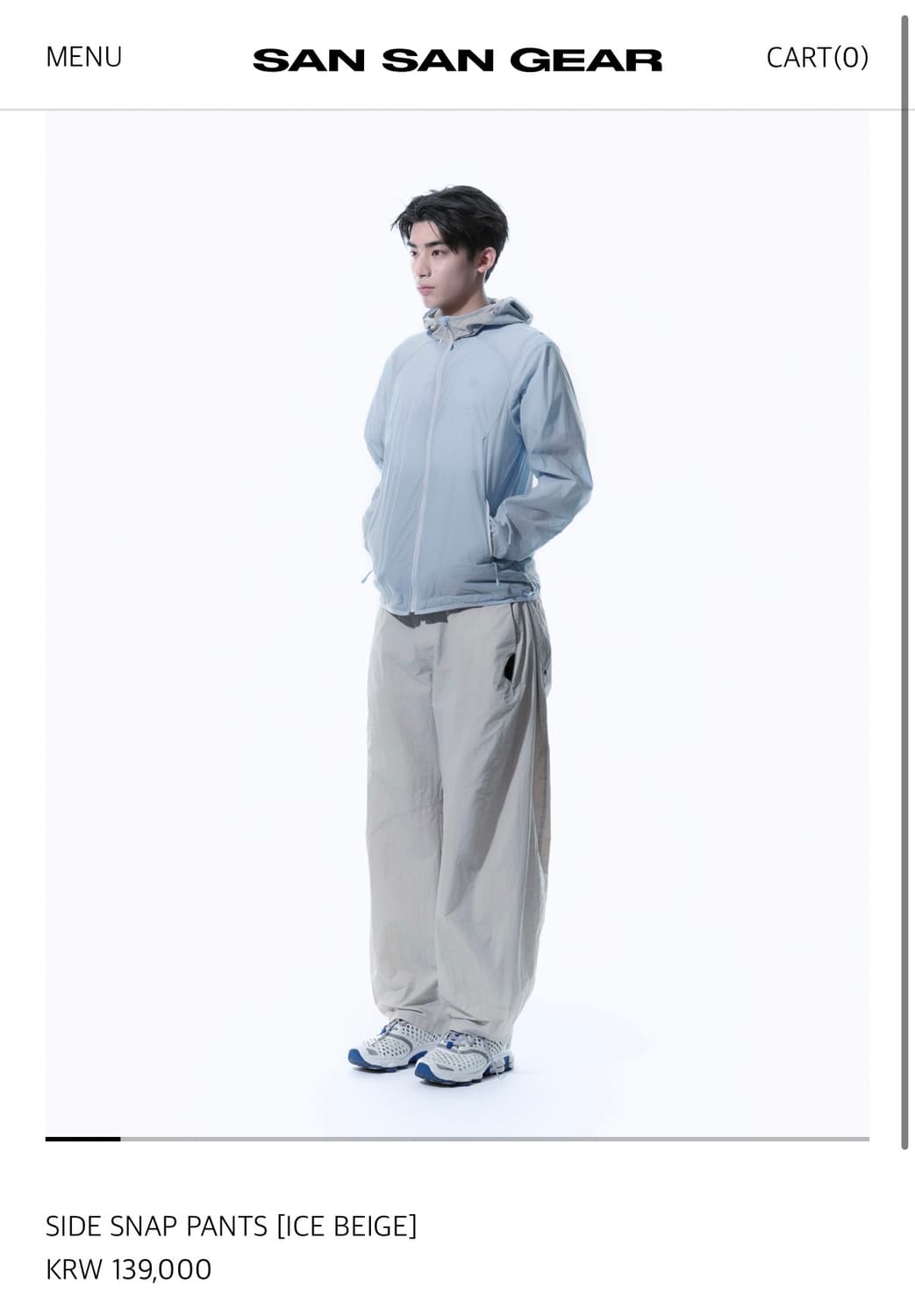 산산기어 Sansangear 사이드스냅팬츠 side snap pants 상품이미지2