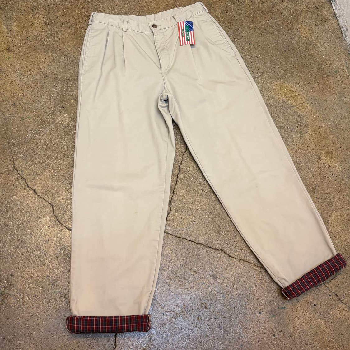 90s 미국 빈티지 엘엘빈 방한 안감 2중 면바지 상품이미지2