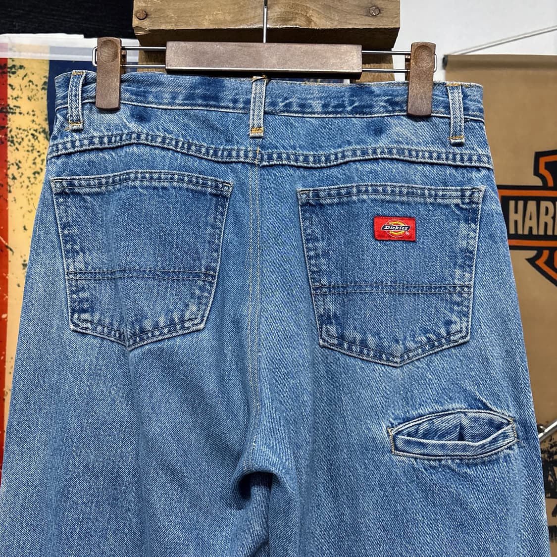 디키즈 릴렉스핏 더블니 스톤워싱 카펜터 워크 데님팬츠 N1232   상품이미지7