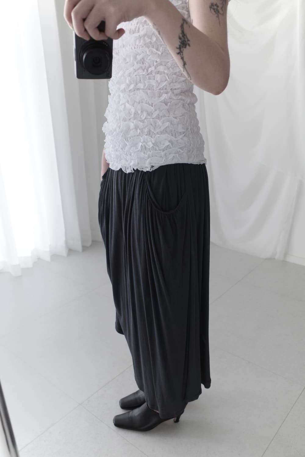 shinyaseki) draping skrit  상품이미지7