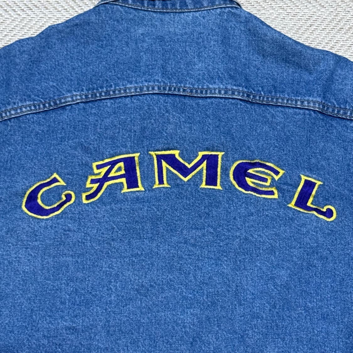 (XL) 90s 빈티지 카멜 데님자켓 상품이미지6