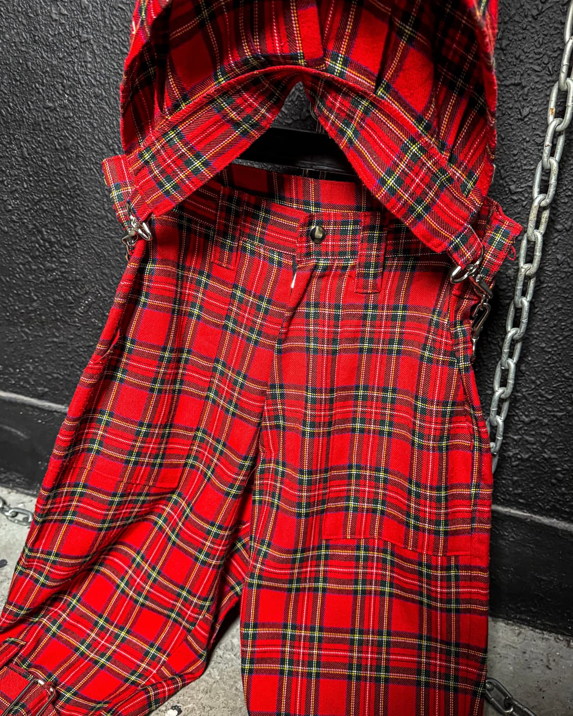 Red Tartan Bondage Pants 상품이미지7