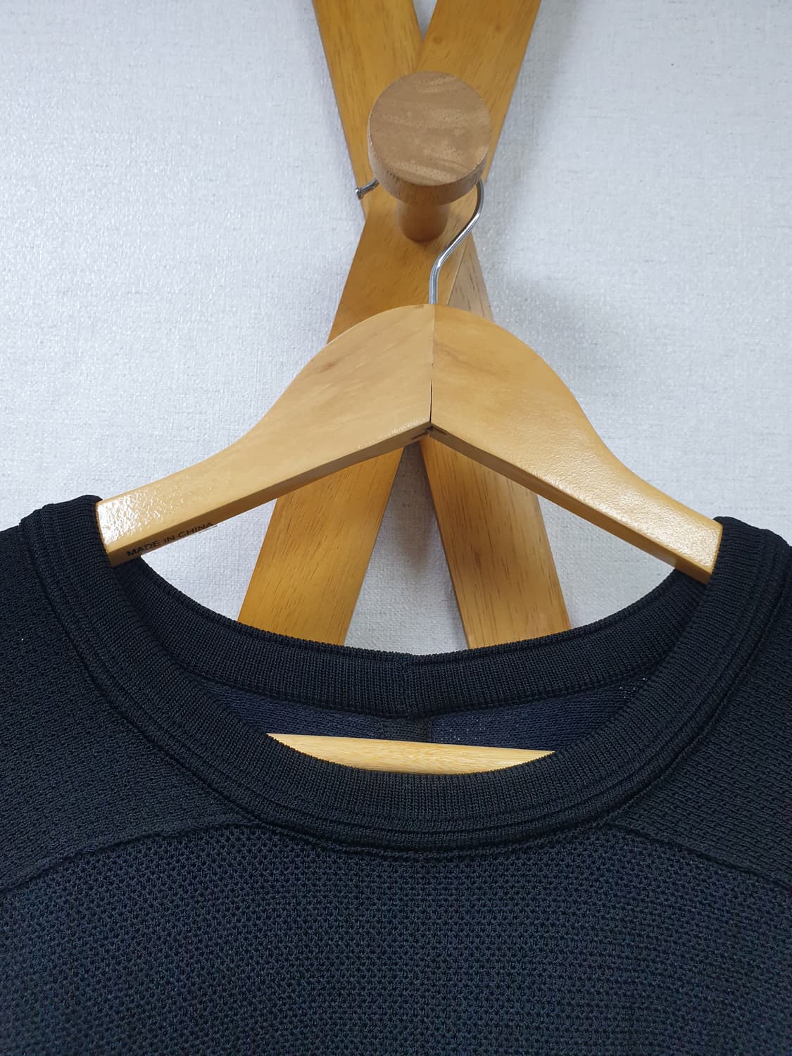 [s/105] JUUN.J 준지 백로고 블랙 반팔 니트 상품이미지5