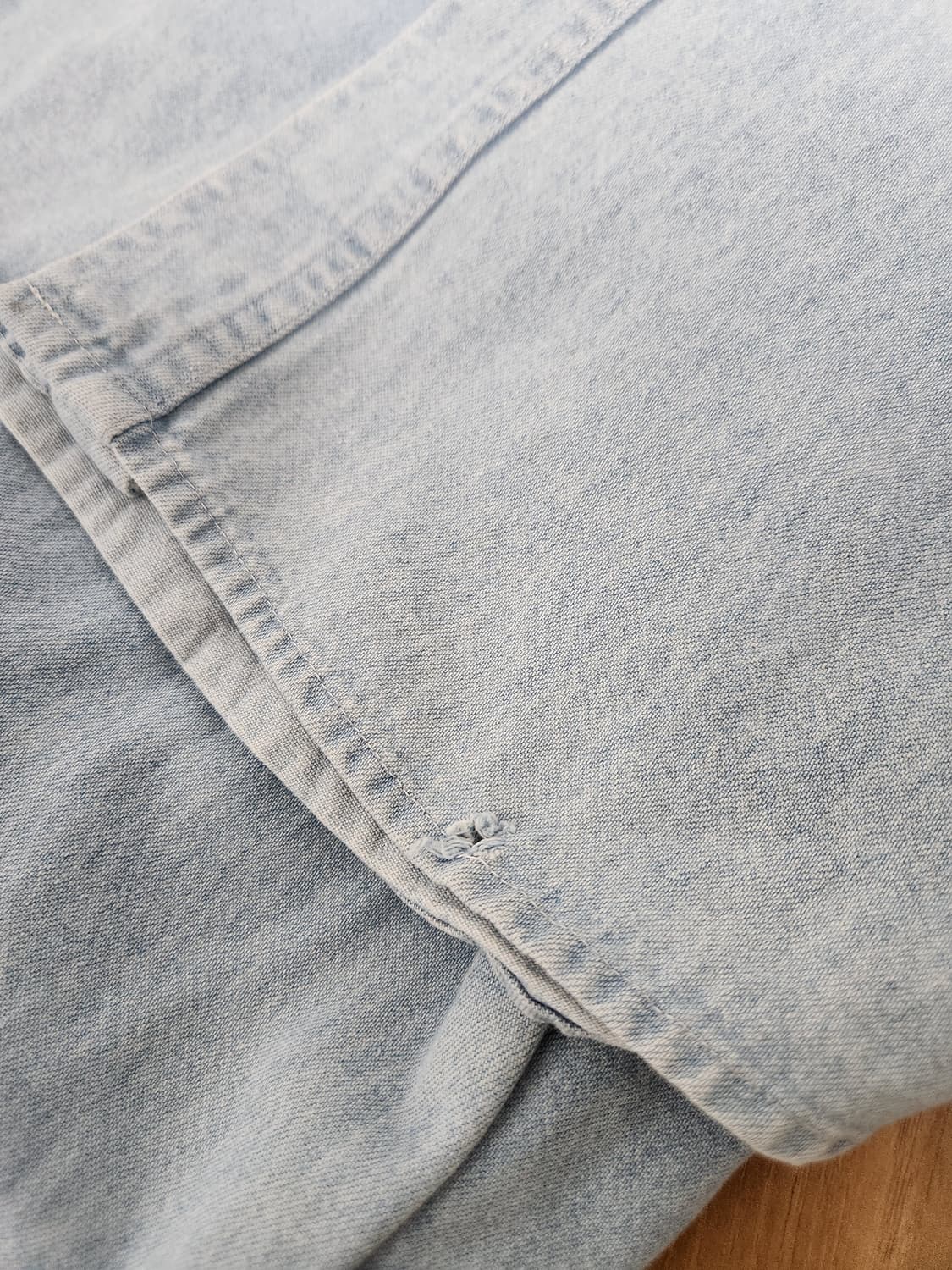 칼하트Carhartt 카라 배색 데님 셔츠 L - S198 상품이미지10