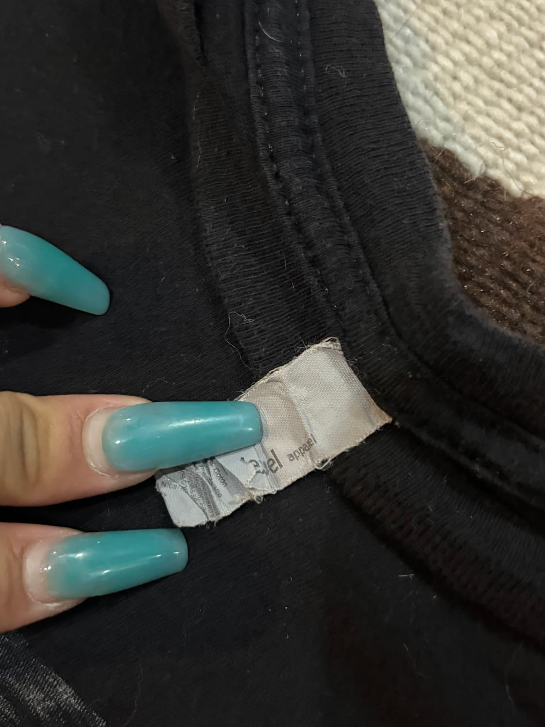 00’s 빈티지 블랙 이블런트 그래픽 프린팅 반팔티 상품이미지7