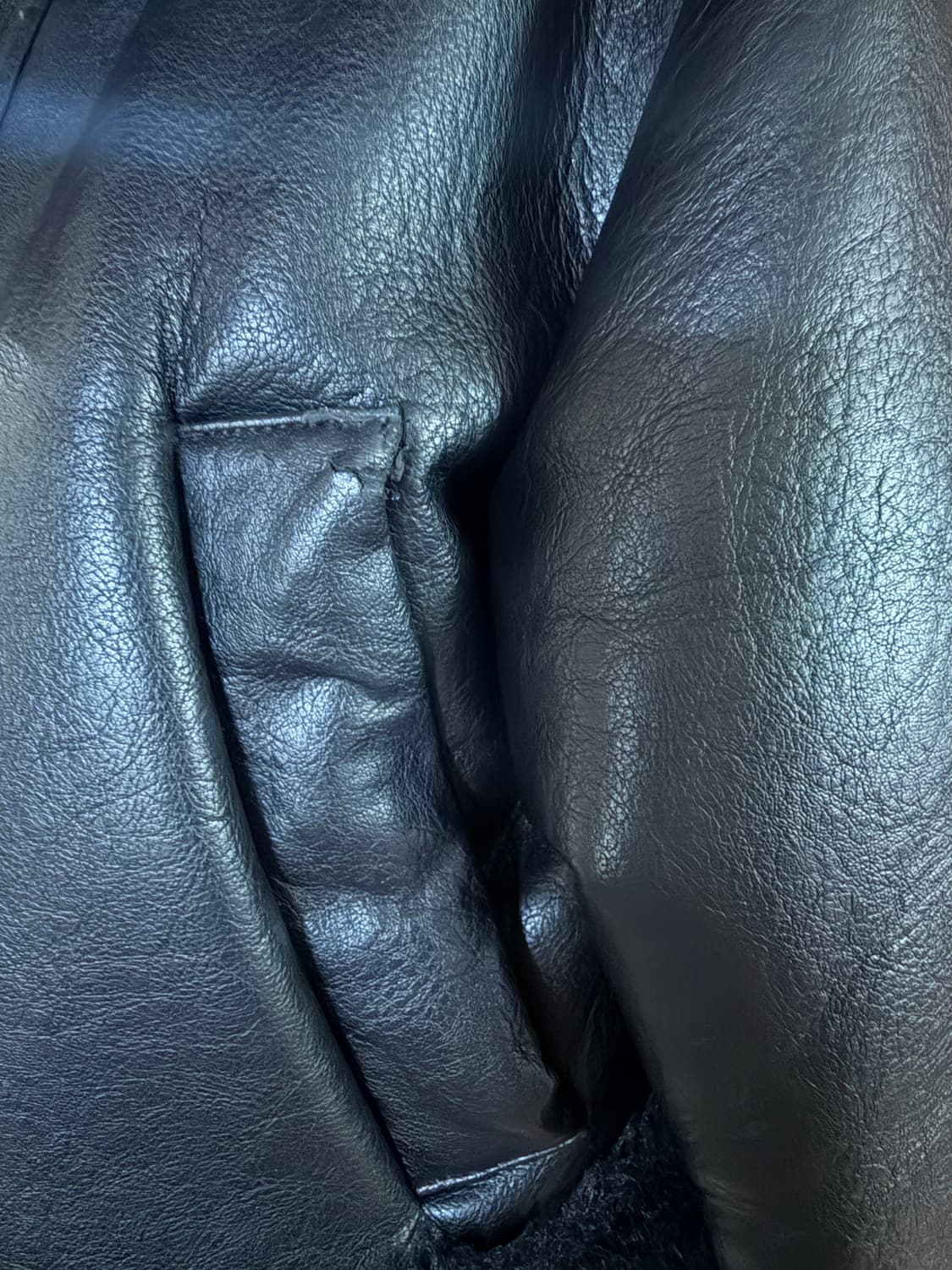 [보헴서] 하이넥 무스탕 BLACK 판매 상품이미지4