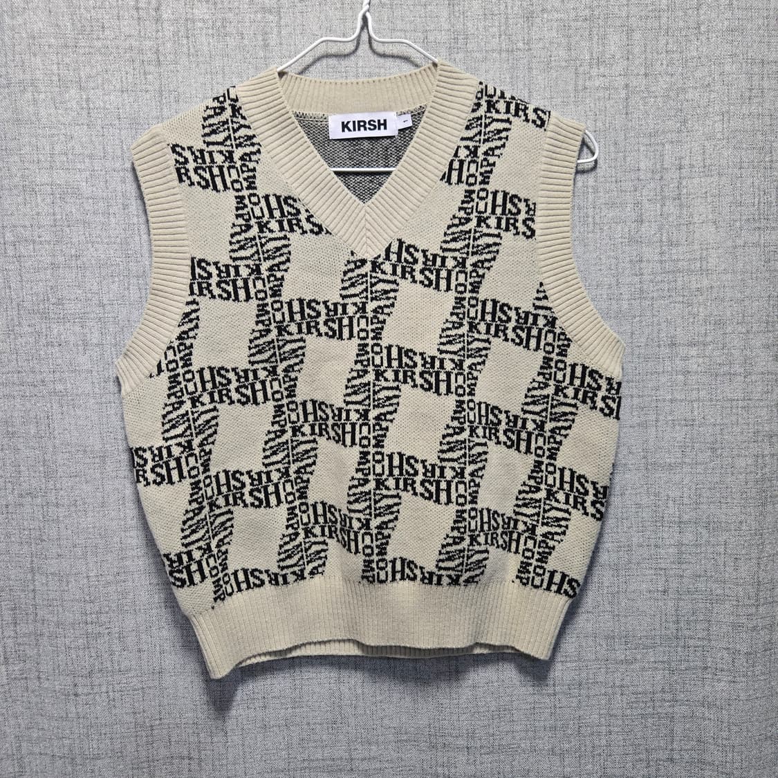 키르시 여성 시어 니트 베스트  상품이미지1