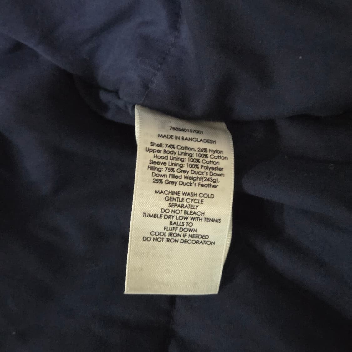 데님앤서플라이 네이비 밀리터리 패딩 XS 상품이미지6