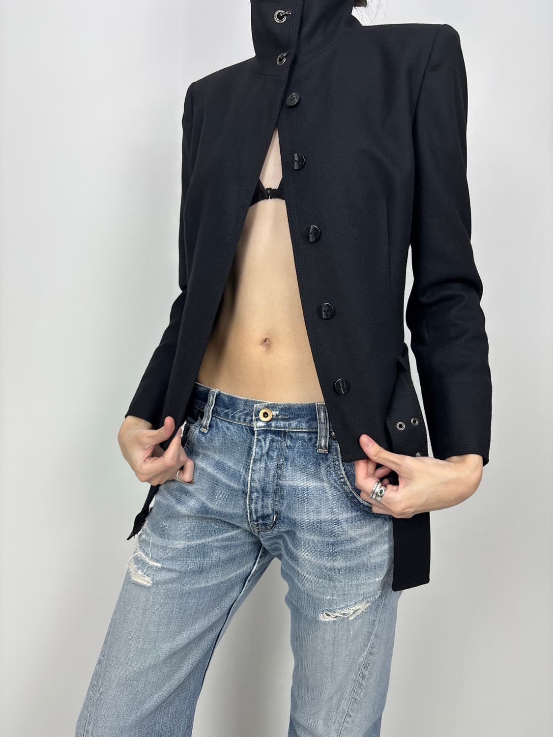 HOOK HIGH NECK WOOL JACKET 상품이미지7