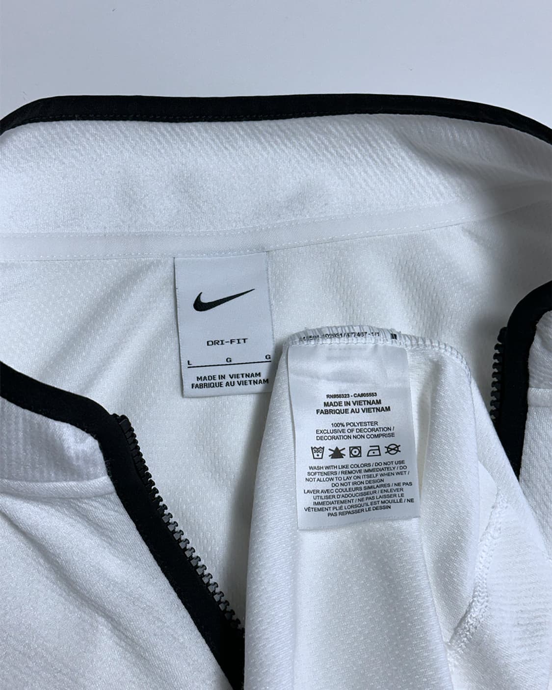 나이키 스우시 반집업 슬리브 화이트 상품이미지3