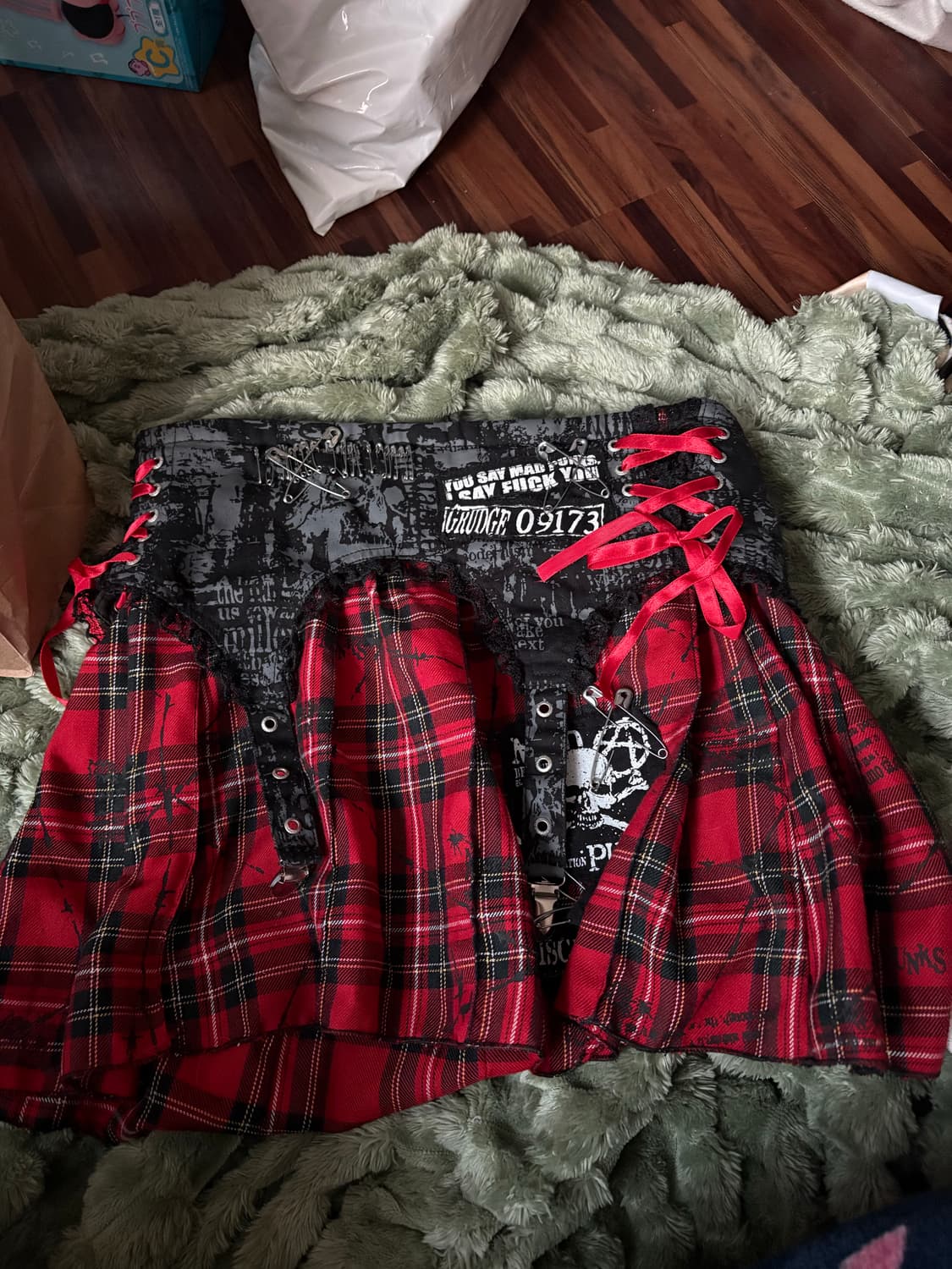 매드펑크 가터벨트치마 상품이미지1