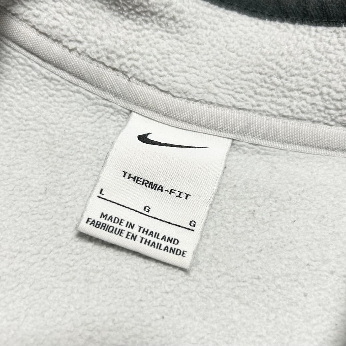 [M] Nike 나이키 스우시 아이보리 반집업 풀오버 후리스 상품이미지5