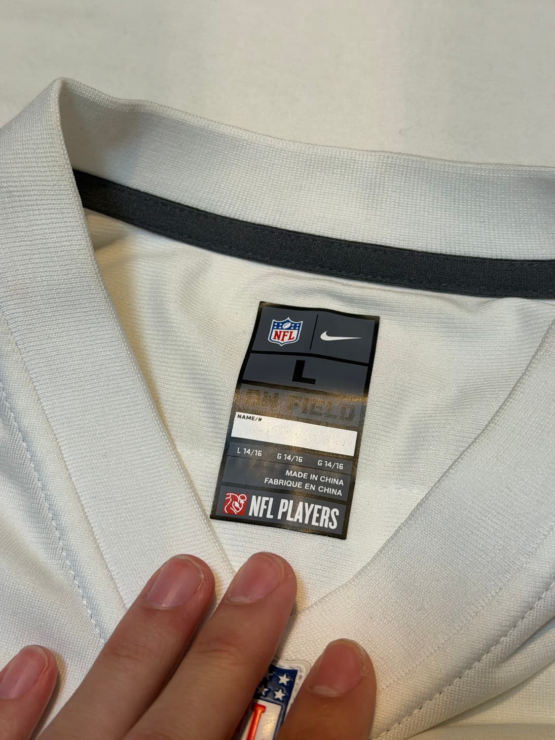 나이키 NFL 미식축구 풋볼져지 유니폼 화이트 상품이미지4