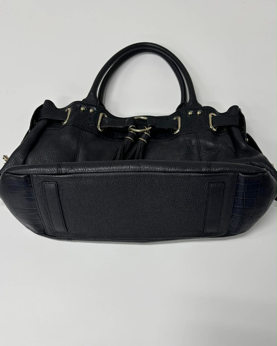 발렌시아가 BB 가죽 테슬 숄더 토트백 상품이미지4