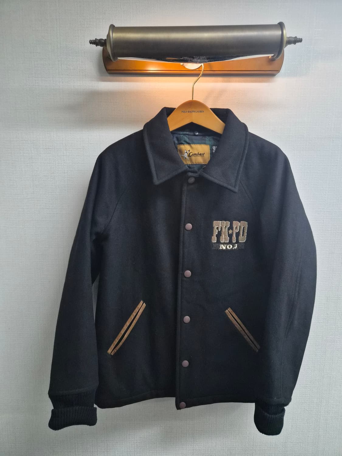 L) 램배스트 쉐리프 멜튼 바시티 자켓 팝니다 상품이미지1