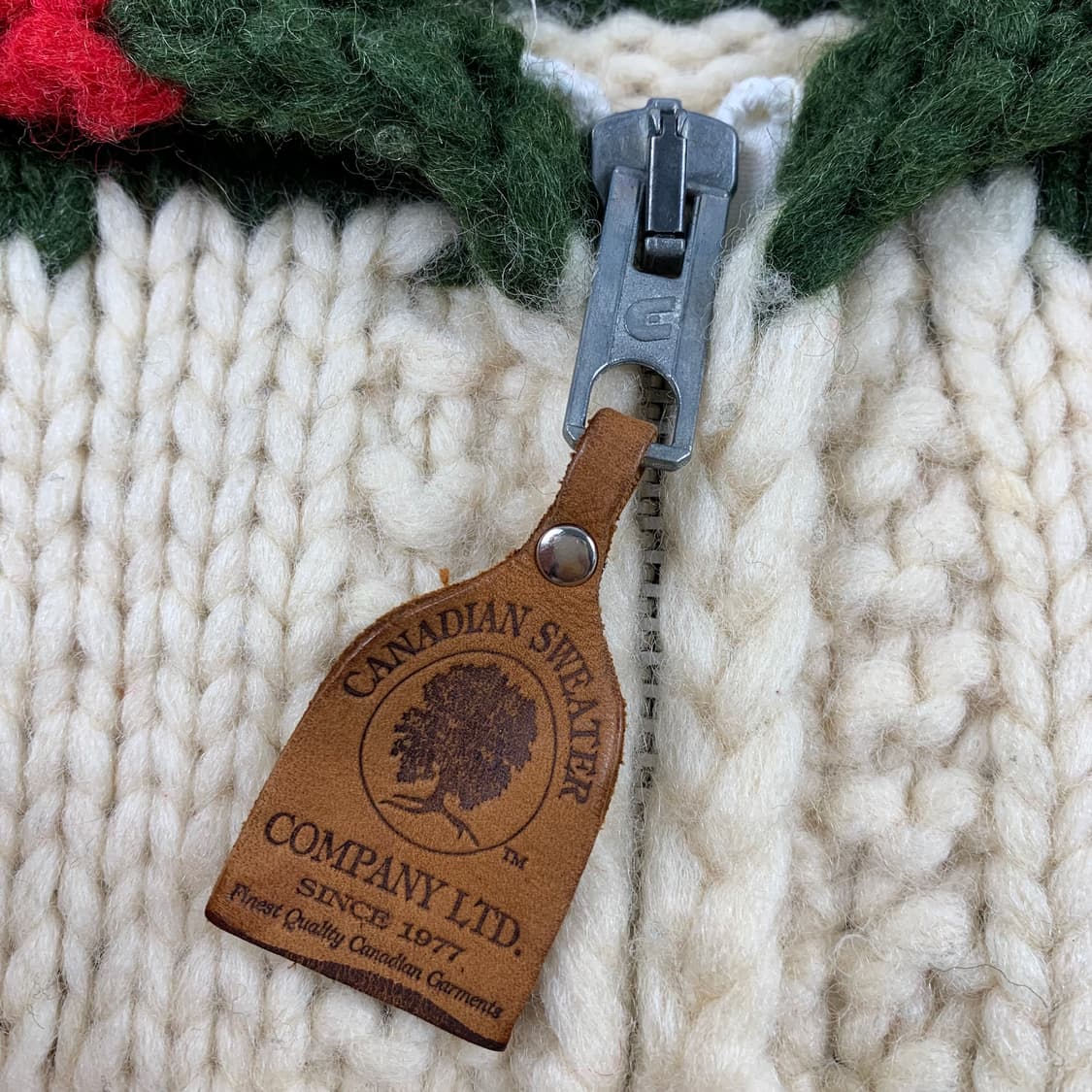 캐나디안스웨터 컴퍼니 베이스볼 패턴 리얼 코위찬 가디건 상품이미지7