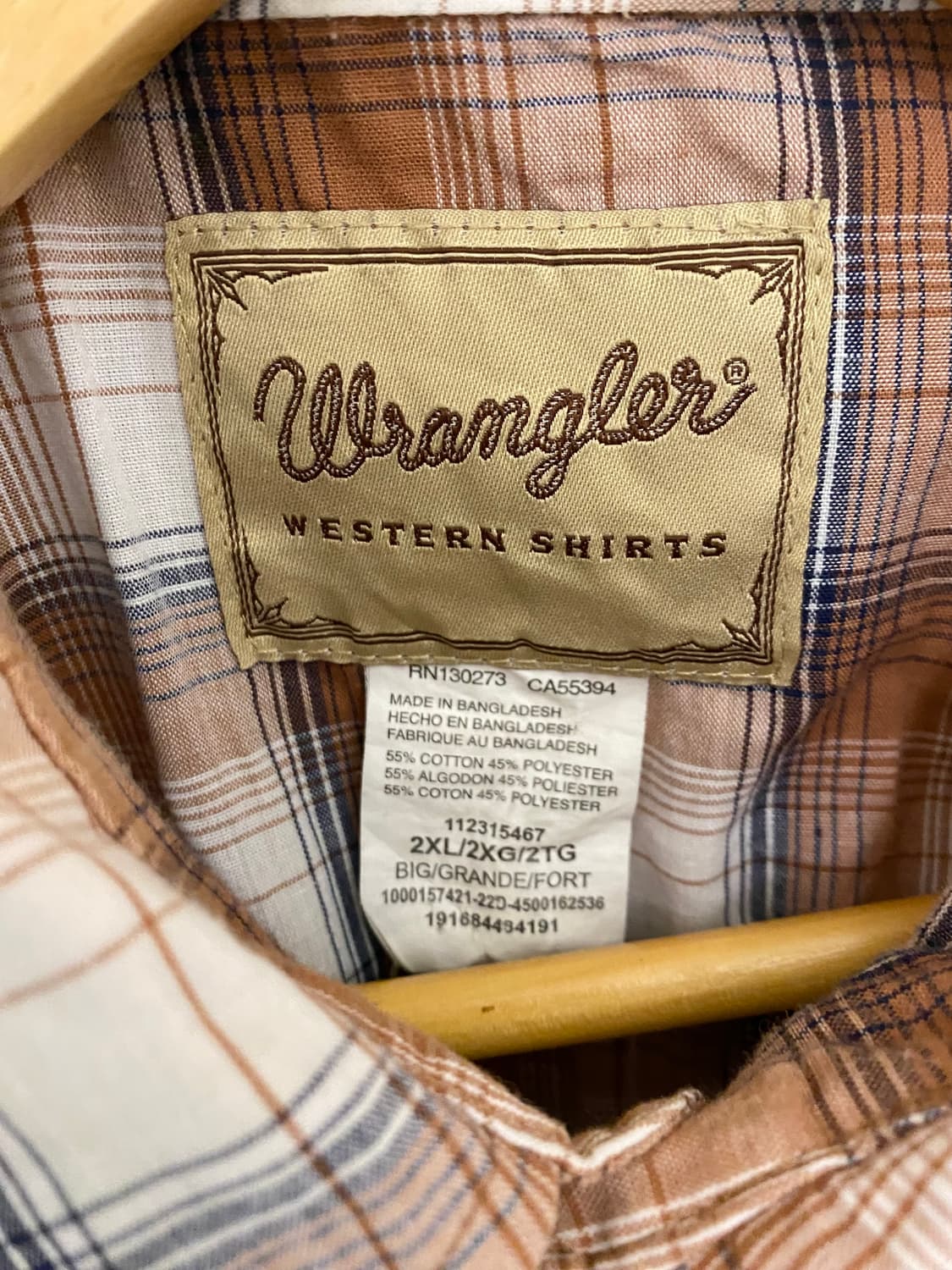 WRANGLER ombre western shirts (2XL) 웨스턴 상품이미지5