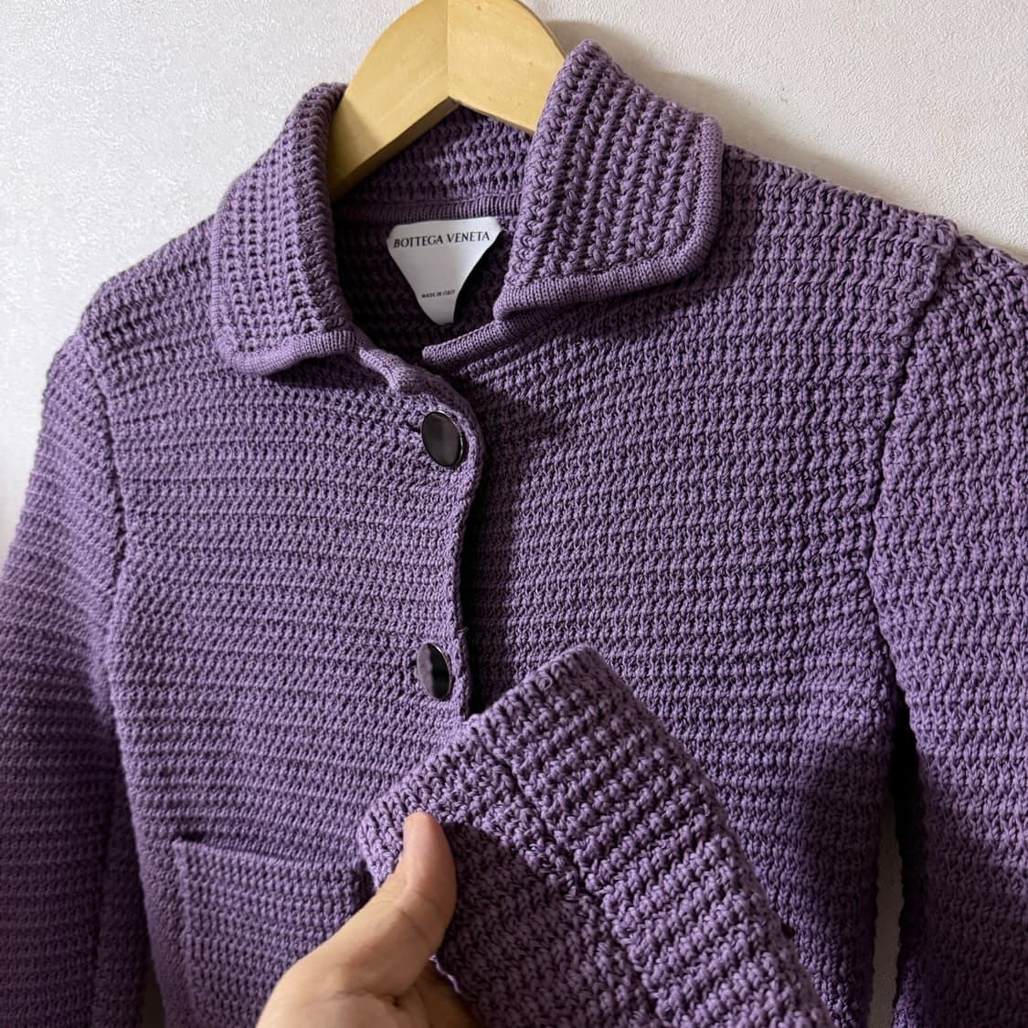  보테가베네타 크로셰 코튼 혼방 SS21 두툼 가디건 XXS (44) 상품이미지6
