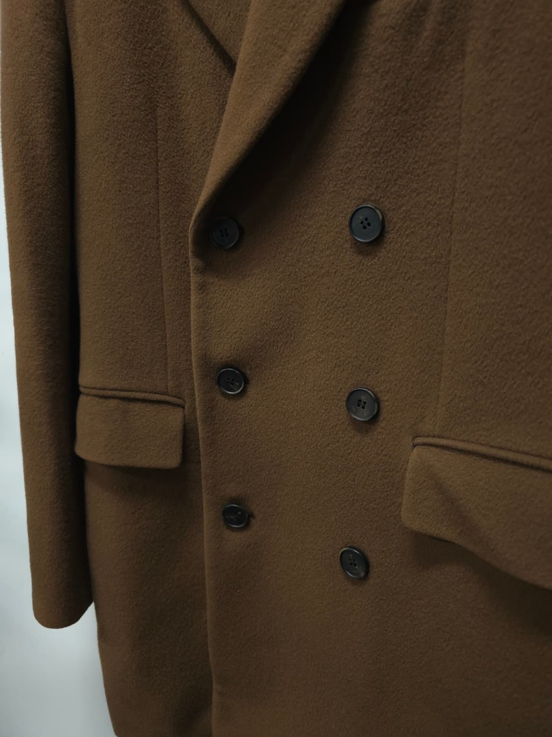 지오송지오 모직 배색 더블코트 (남성95~100) 상품이미지7