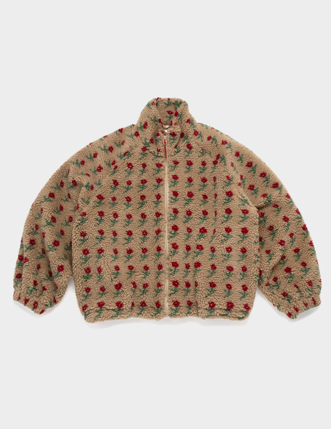 포니테일 플리스 점퍼 카라멜 컬러 상품이미지1