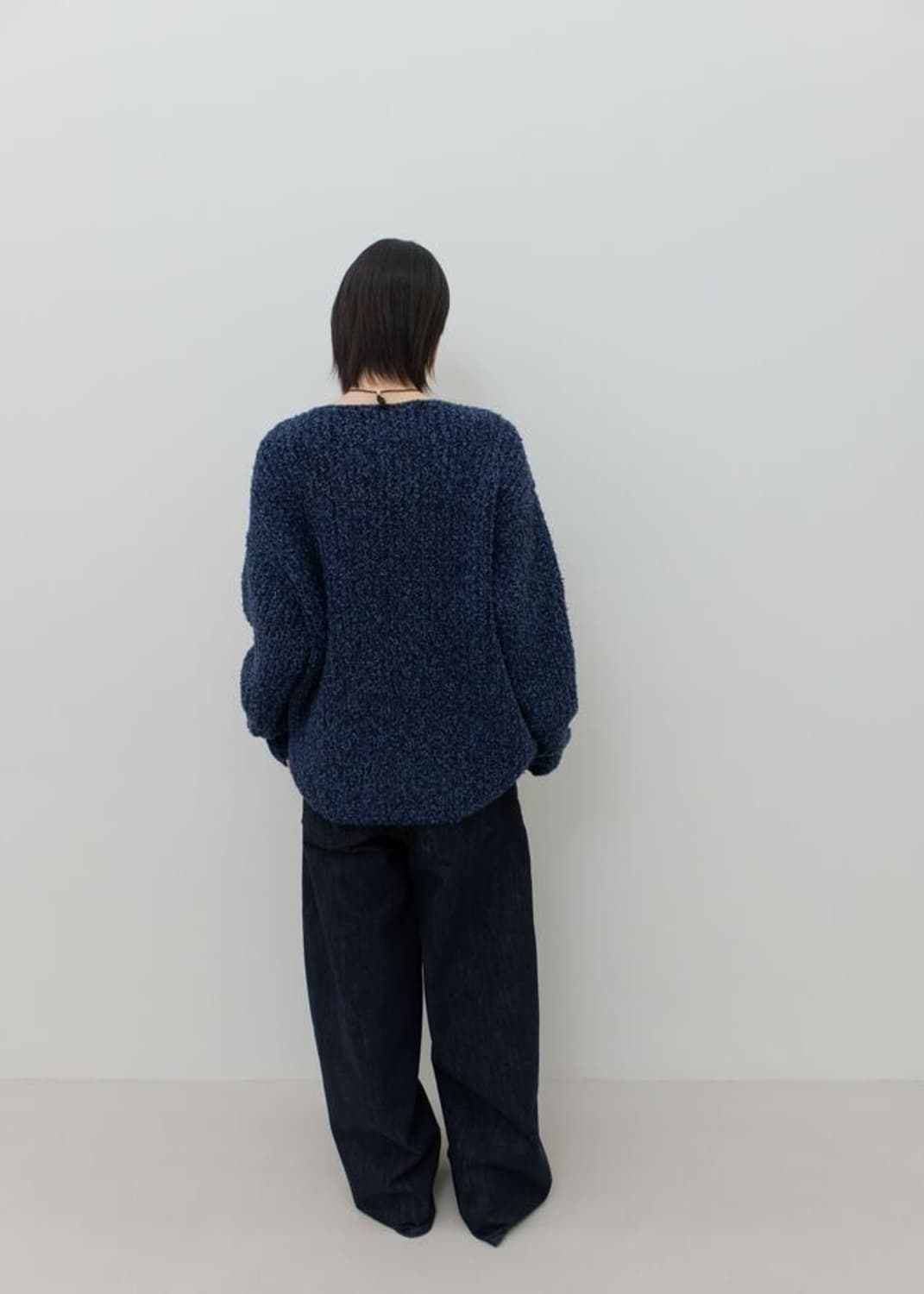 GBH BOATNECK LOOSE FIT KNIT / NAVY 니트 상품이미지3