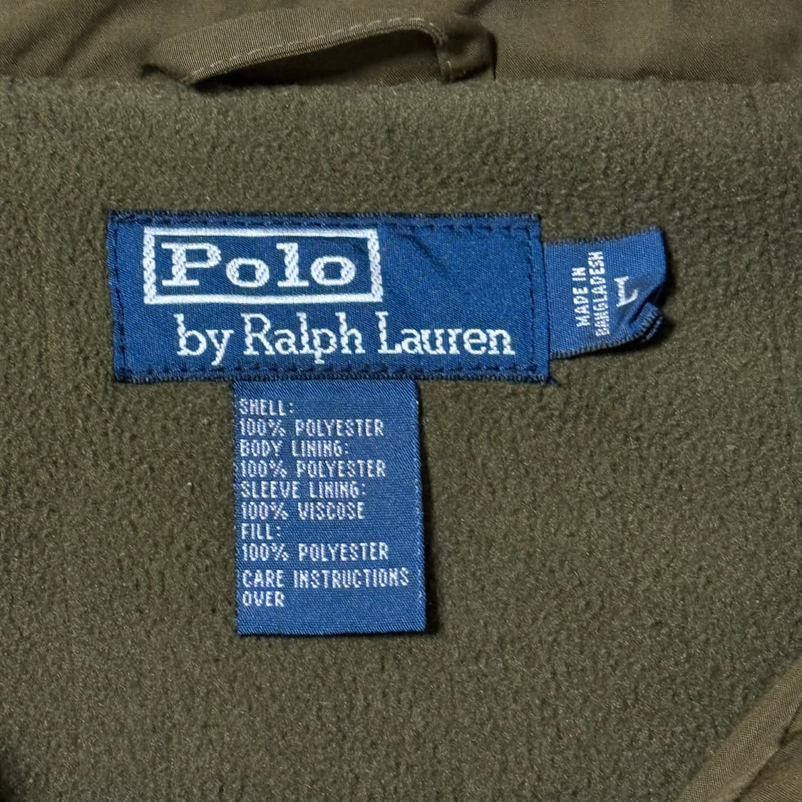 폴로 랄프로렌 기모 자켓 카키 105 상품이미지5