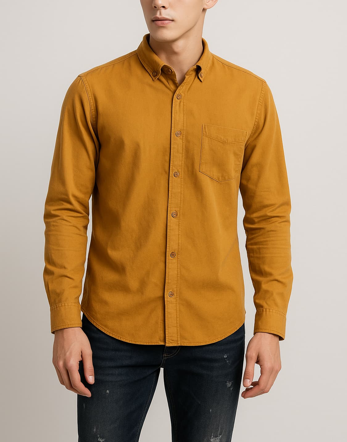 COS. 남자 카멜 톤 포켓 셔츠_S 상품이미지1