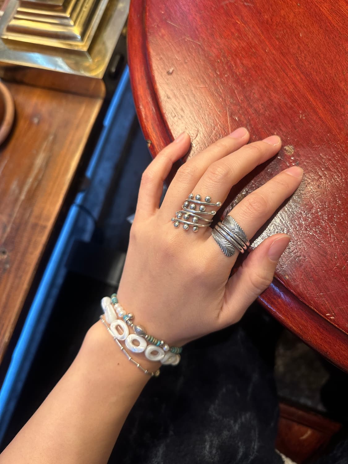 Dot Orbit Karen Silver Ring 상품이미지3