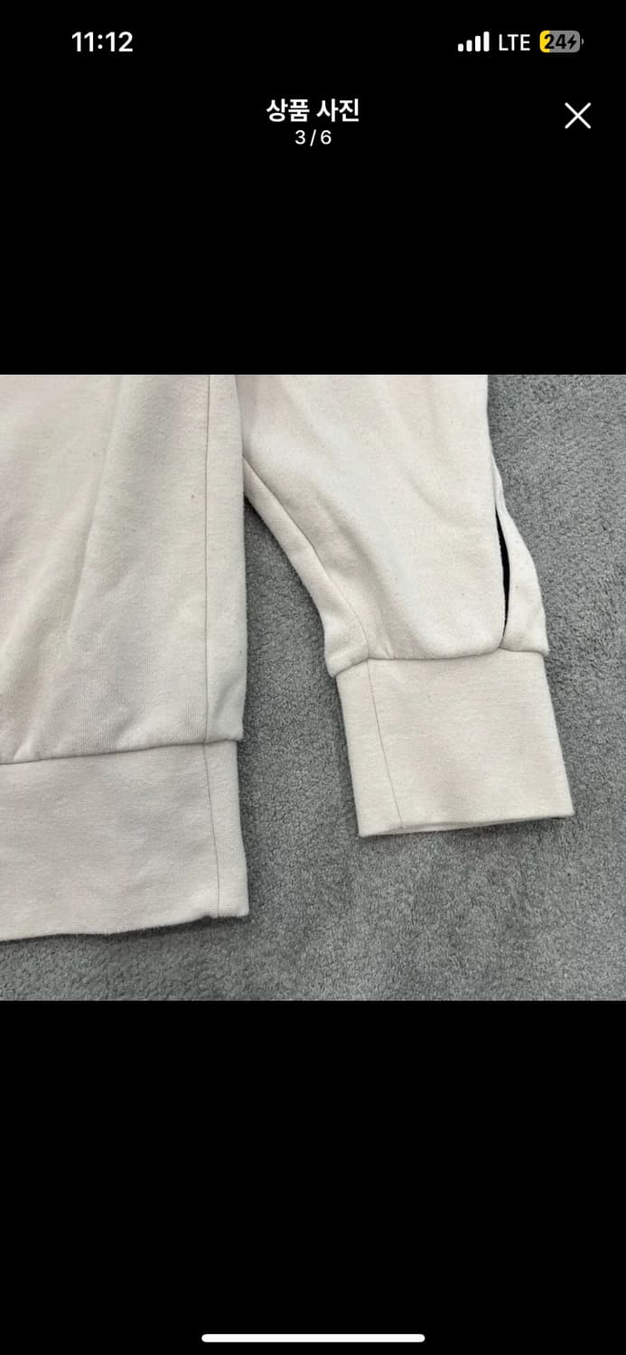 M 아디다스 빅 로고 맨투맨 아이보리 상품이미지3